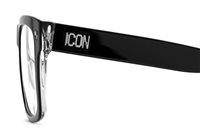 Montatura vista Dsquared Uomo ICON 0018BLACK CRYSTL52 - ICON 0018BLACK CRYSTL52